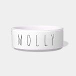 PERSONALIZED PET BOWL<br><div class="desc">Simple design that will match many décor spaces while adding a little personalization for food or water bowls.</div>