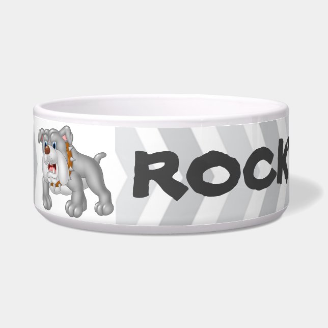 Personalized Pet Bowl/Bull Dog Bowl (Front)