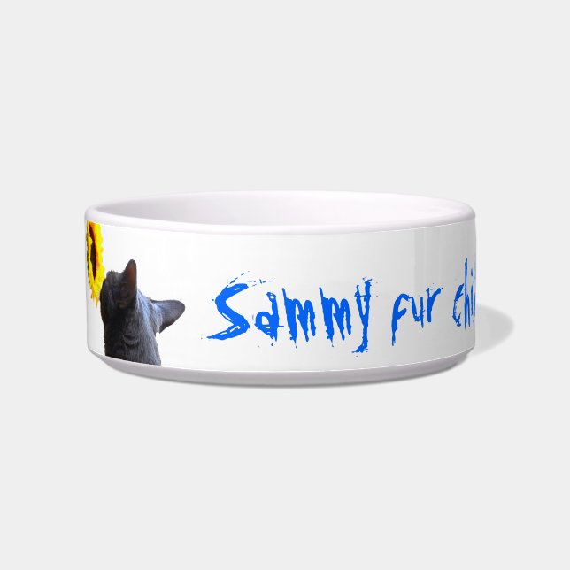 Personalized Pet Bowl Name & Photo (Left)