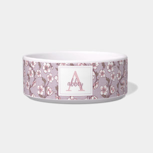 Personalized Pet Bowl with Name Modern Custom Dish