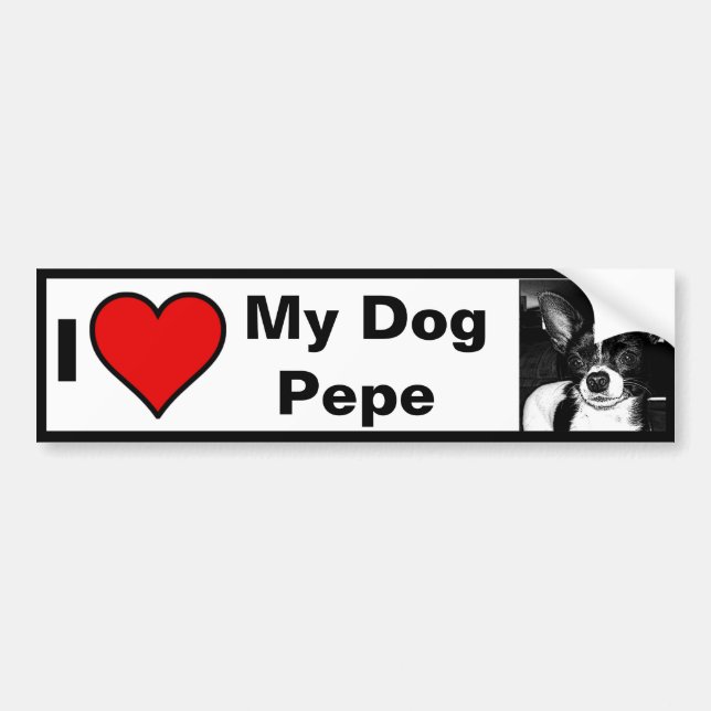 Personalized Pet Bumper Sticker (Front)