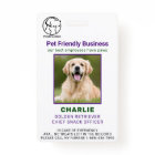 Personalized Pet Business Employee Dog Photo ID Ba