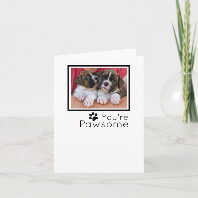 Personalized Pet Business Holiday Card (Front)