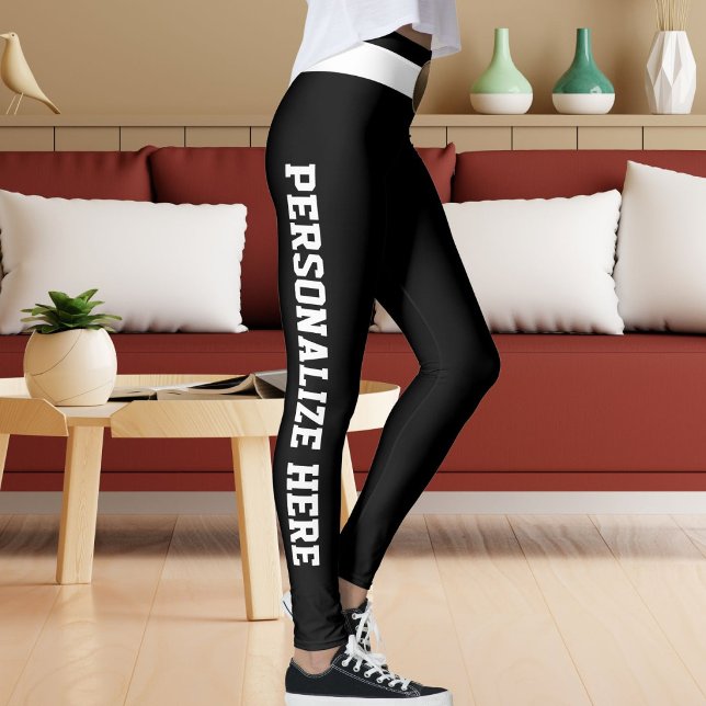 Personalized Pet Cat Lover Black White Custom Made Leggings (Creator Uploaded)