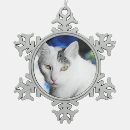 Personalized Pet Cat&#39;s Photo Christmas Ornament