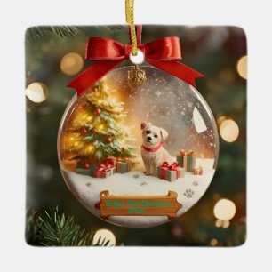 Personalized Pet Christmas Ornament – Custom Name