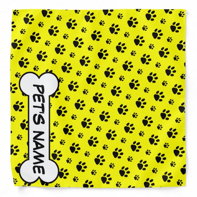 Personalized Pet Custom Bandana (Front)