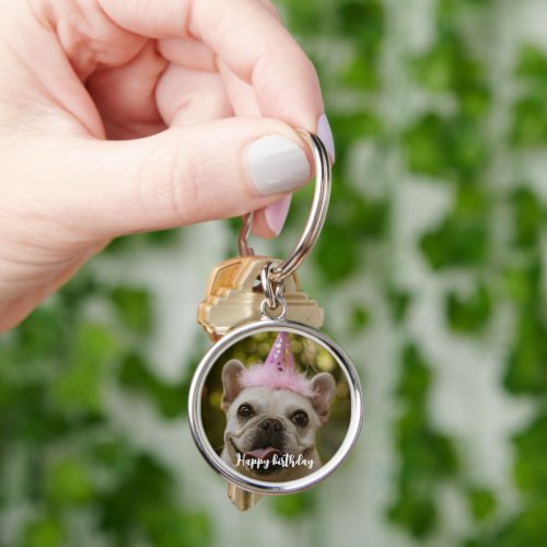  Personalized pet dog birthday  Keychain