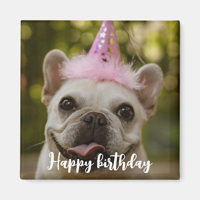  Personalized pet dog birthday  Magnet (Front)