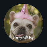 Personalized pet dog birthday  Magnet<br><div class="desc">celebrating pets birthday 
create your own pets photo and birthday wishes.</div>