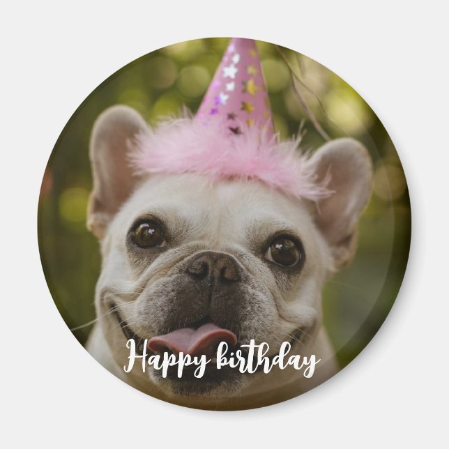  Personalized pet dog birthday  Magnet (Front)