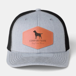 Personalized Pet Dog Business Leather Patch Hat