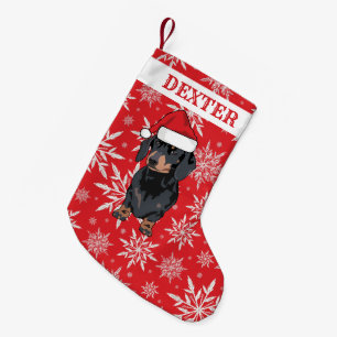 Personalized Pet Dog   Dachshund Gift Small Christmas Stocking