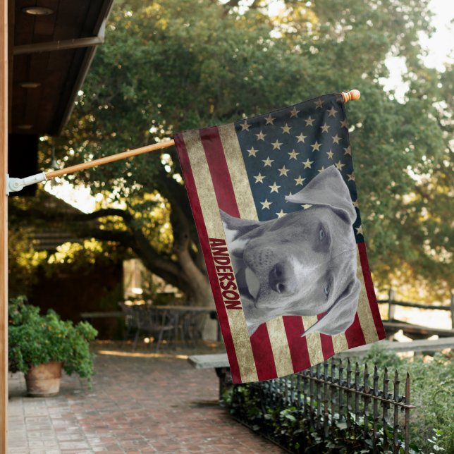 Personalized  Pet Dog  House Flag (In SItu)