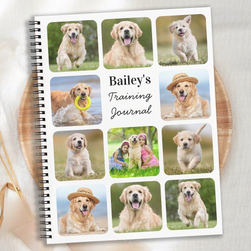 Personalized Pet Dog Lover 11 Photo Collage Notebook