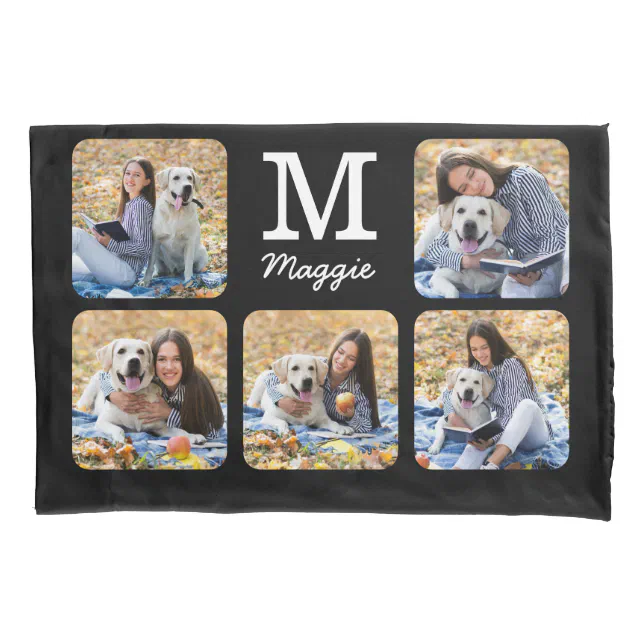 Personalized Pet Dog Lover Photo Collage Pillow Case Zazzle