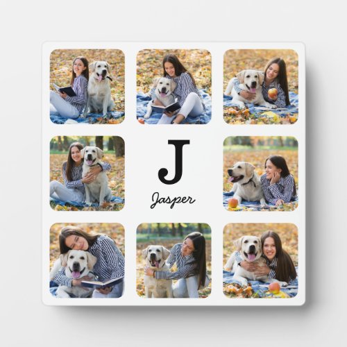 Personalized Pet Dog Lover Photo Collage Plaque