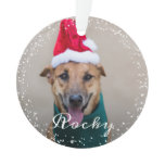 Personalized Pet Dog Puppy Holiday Photo Ornament Personalized Pet Dog Puppy Holiday Photo Ornament