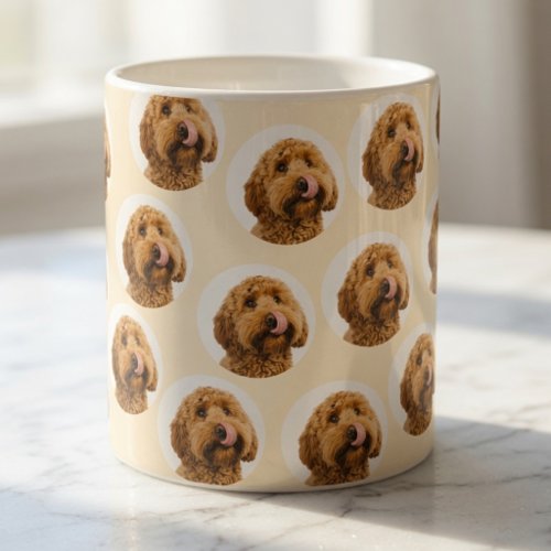 Personalized Pet Face Pattern | Custom Dog Photo Coffee Mug