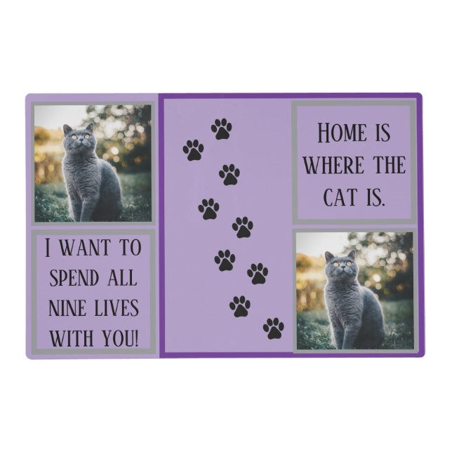 Personalized Pet Feeding Placemat (Front)