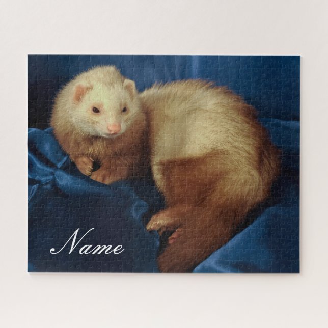 Personalized Pet Ferret Jigsaw Puzzle (Horizontal)