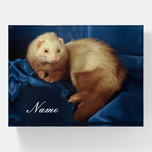 Personalized Pet Ferret Paperweight
