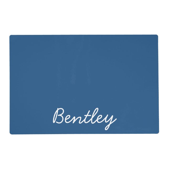 Personalized Pet Food Placemat | Custom Name Dog & (Front)
