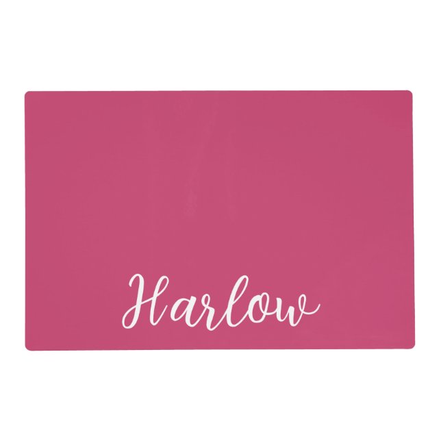 Personalized Pet Food Placemat | Custom Name Dog & (Front)