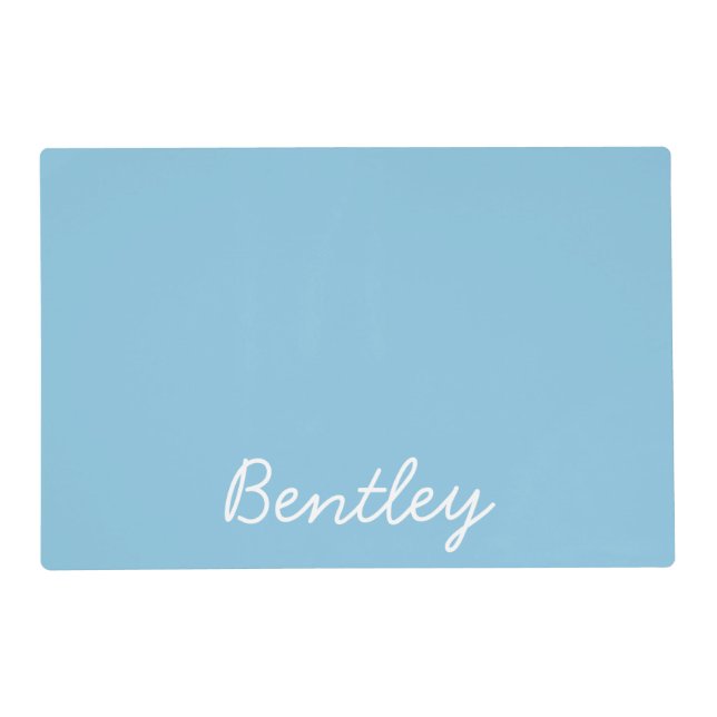 Personalized Pet Food Placemat | Custom Name Dog & (Front)