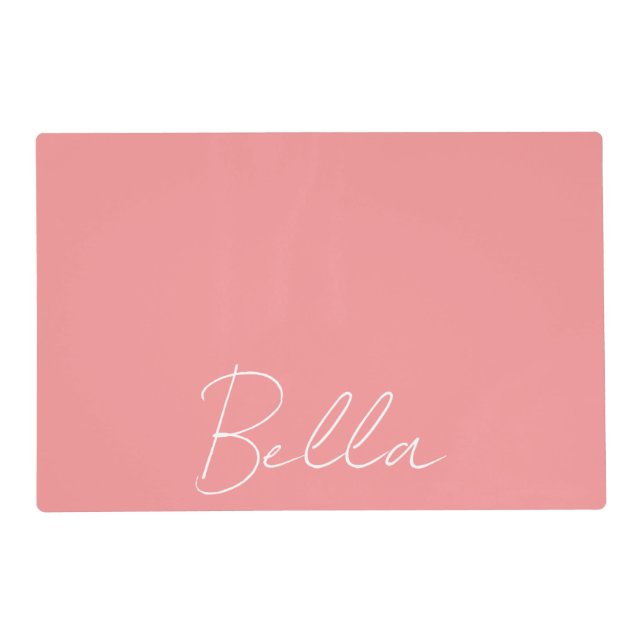 Personalized Pet Food Placemat | Custom Name Dog & (Front)