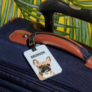 Personalized Pet French Bulldog   Frenchie Luggage Tag