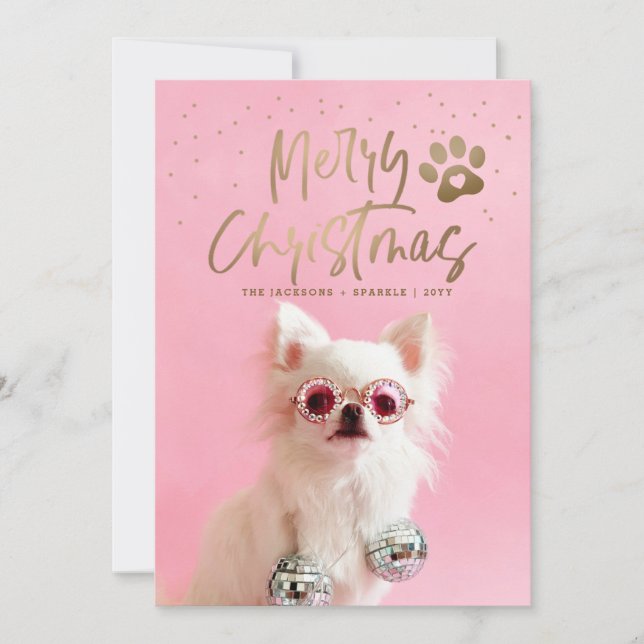 Personalized Pet Full Photo Christmas Holiday (Front)