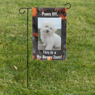 Personalized Pet Halloween Bats Garden Flag
