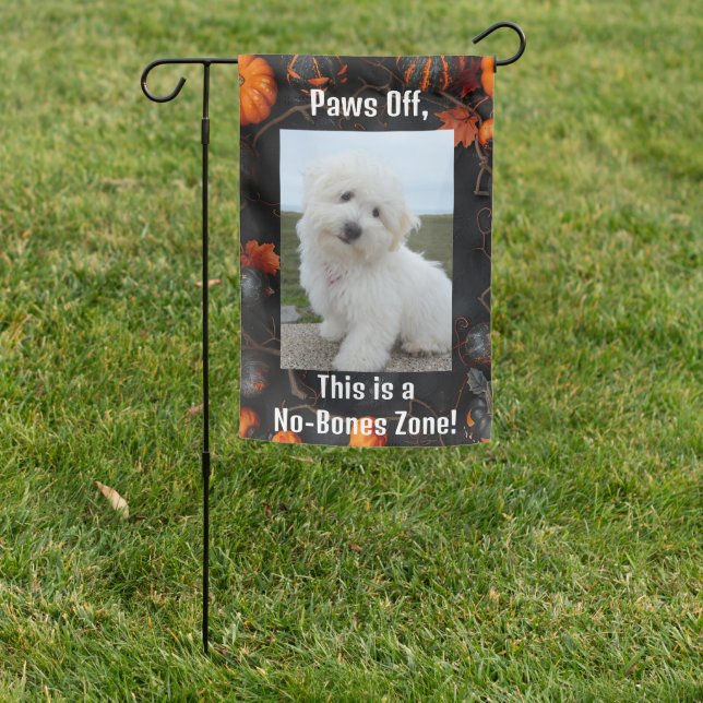 Personalized Pet Halloween Bats Garden Flag (In SItu)