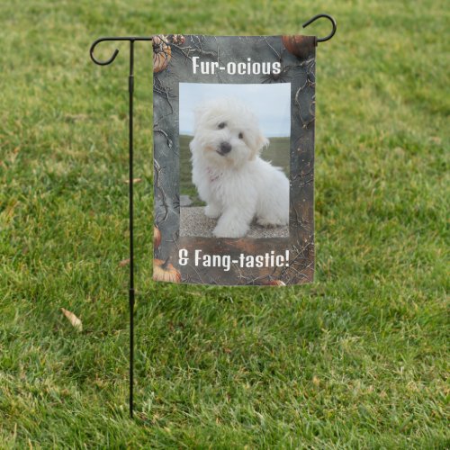 Personalized Pet Halloween Pumpkin Garden Flag