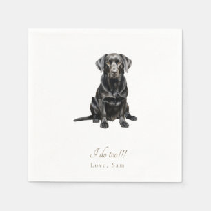 Personalized Pet I do Too!!! Wedding Napkins