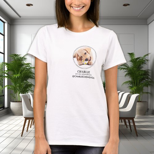 Personalized Pet Influencer Social Media Instagram T_Shirt