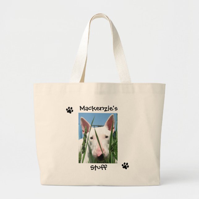 Personalized Pet Large Tote Bag (Front)