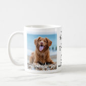 Personalized Pet Loss Keepsake Dog Memorial Photo Coffee Mug (Left)