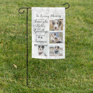 Personalized Pet Loss Sympathy Pet Memorial Photo Garden Flag