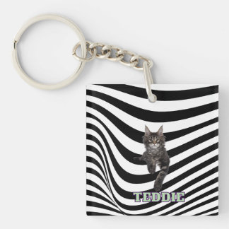 Personalized Pet Lover Keychain for Mom