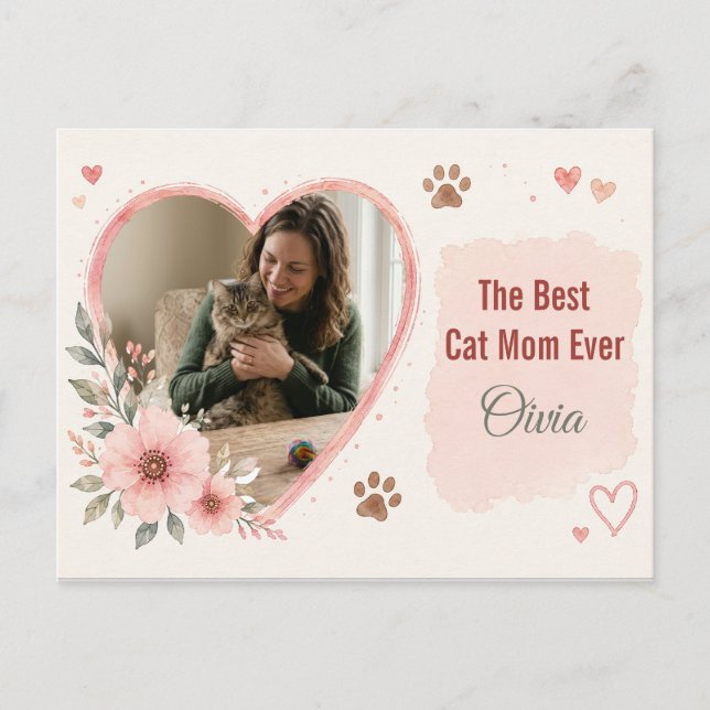 Personalized Pet Lover Postcard with Custom Photo  (Front)