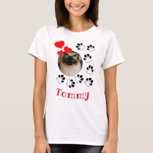 Personalized Pet Lover T-Shirt with Photo and Name