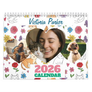 Personalized Pet Lovers Photo Calendar