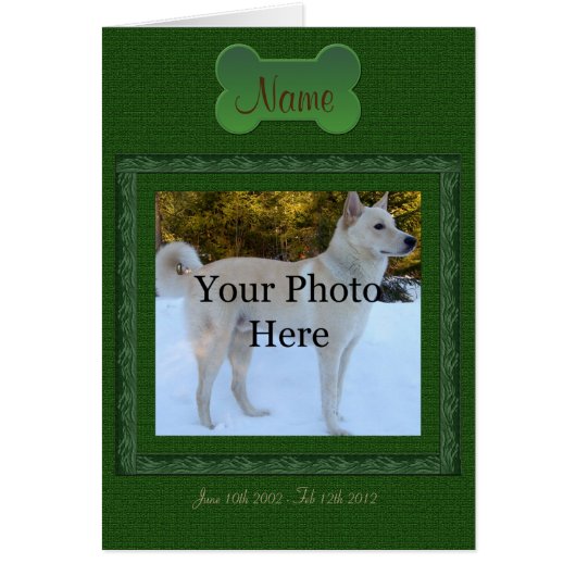 Personalized Pet Memorial (Front)