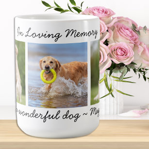 Personalized Pet Memorial 3 Photo In Loving Memory Coffee Mug