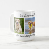 Personalized Pet Memorial 3 Photo In Loving Memory Coffee Mug (Front Left)