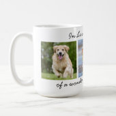 Personalized Pet Memorial 3 Photo In Loving Memory Coffee Mug (Left)