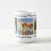 Personalized Pet Memorial 3 Photo In Loving Memory Coffee Mug (Center)