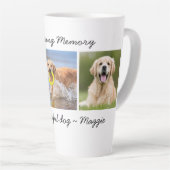 Personalized Pet Memorial 3 Photo In Loving Memory Latte Mug (Right Angle)